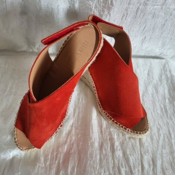 Maypol - Red  Leather Espadrilles  Shoes NWOT Women’s Sz 8 - Picture 5 of 14